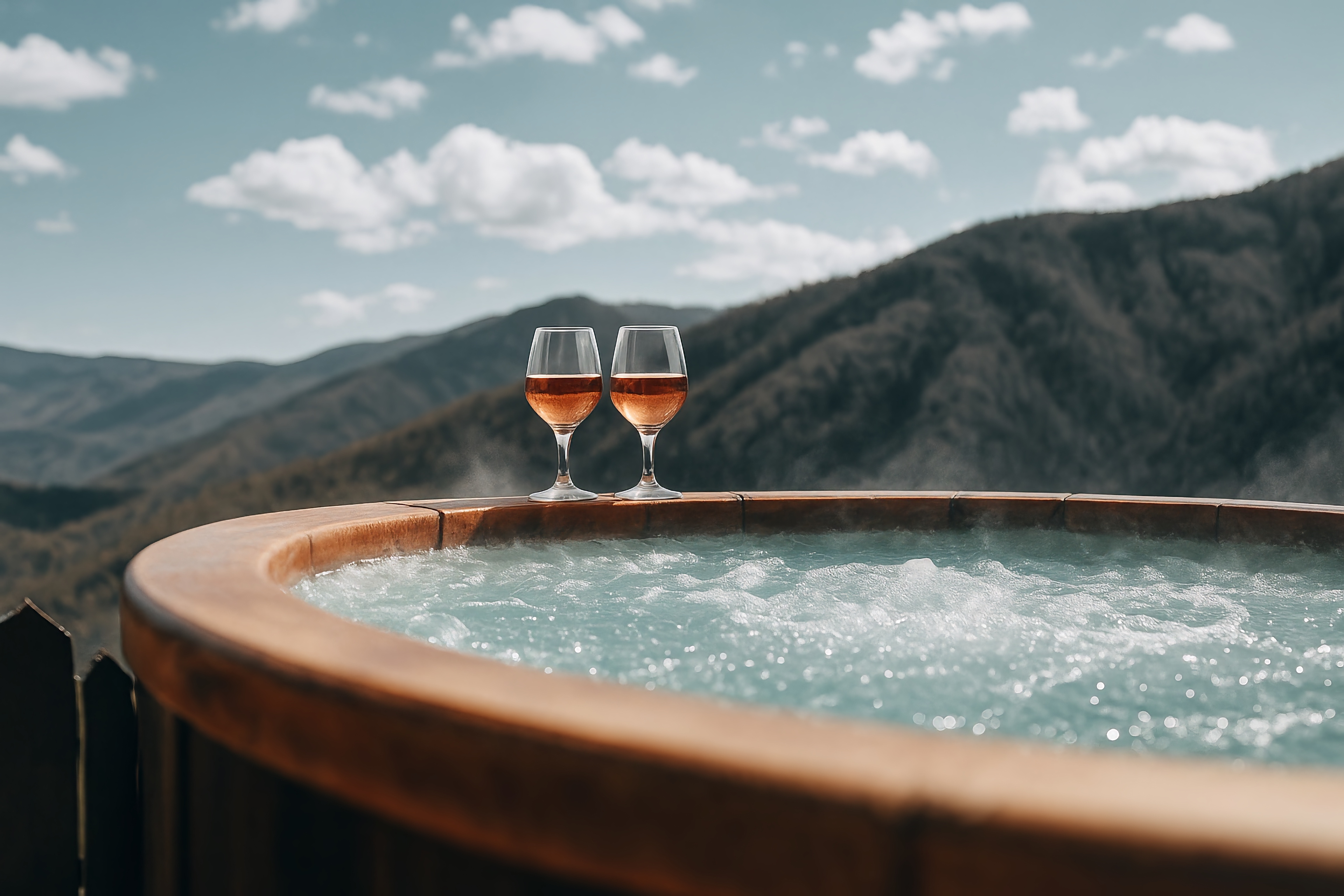 Outdoor jacuzzi